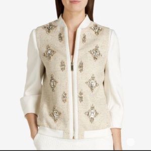 Ted Baker gold embellished bomber jacket